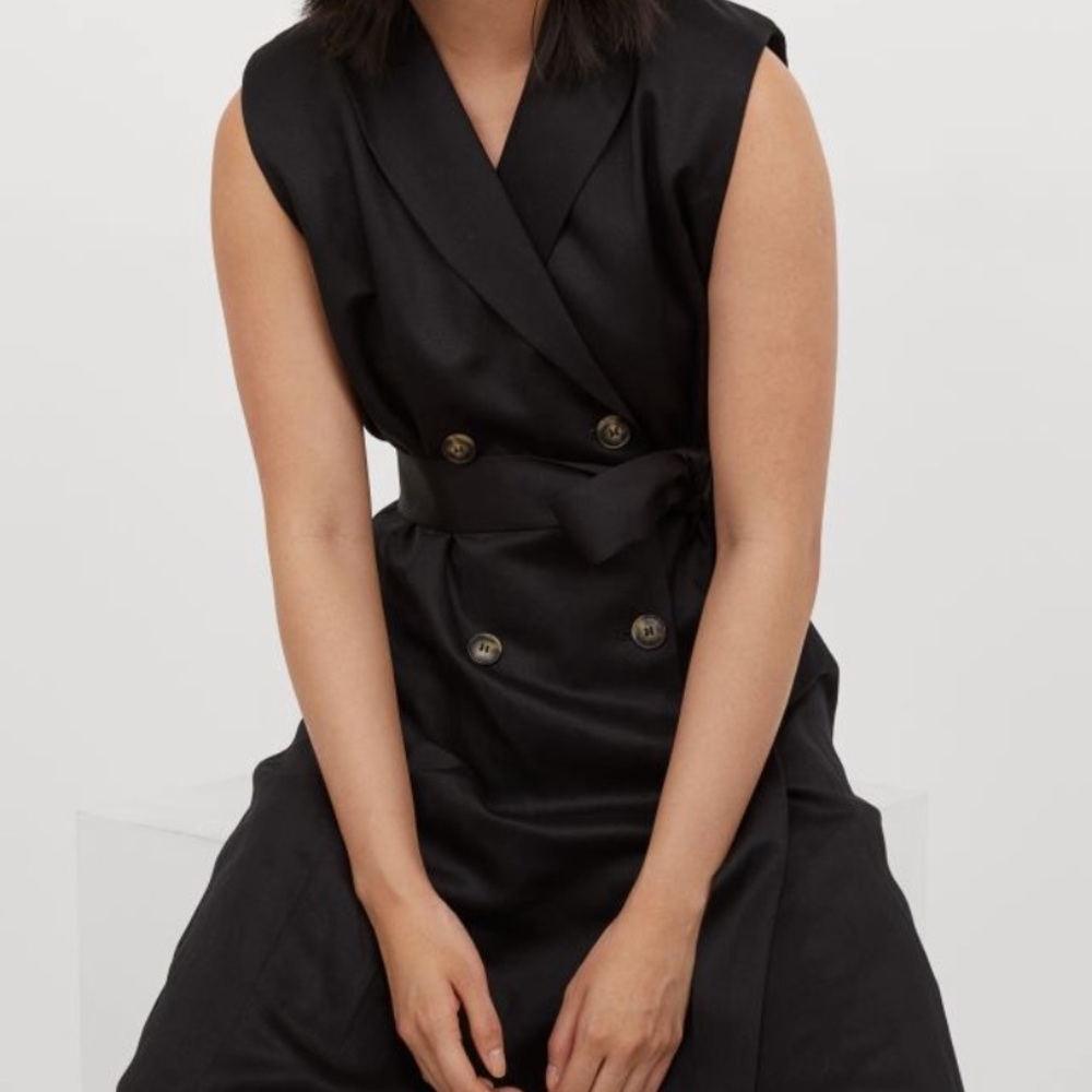 H&M Black Tuxedo Dress